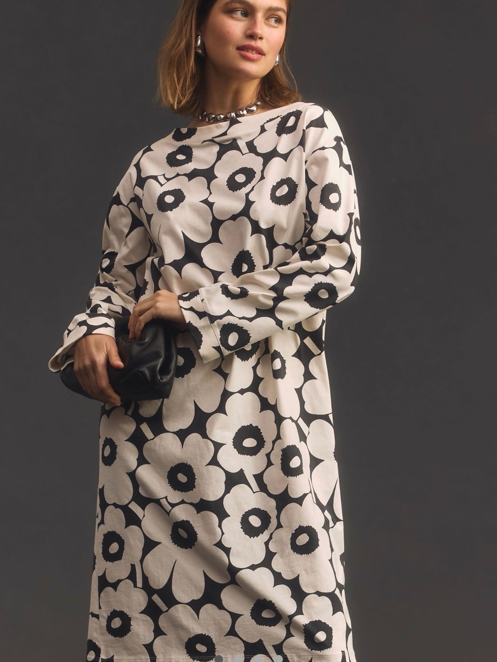 Marimekko Piata Unikko Jersey Midi Dress (Anthropologie)